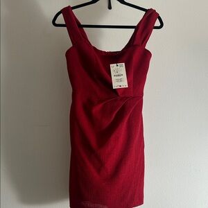 Elegant Red Sleeveless Dress